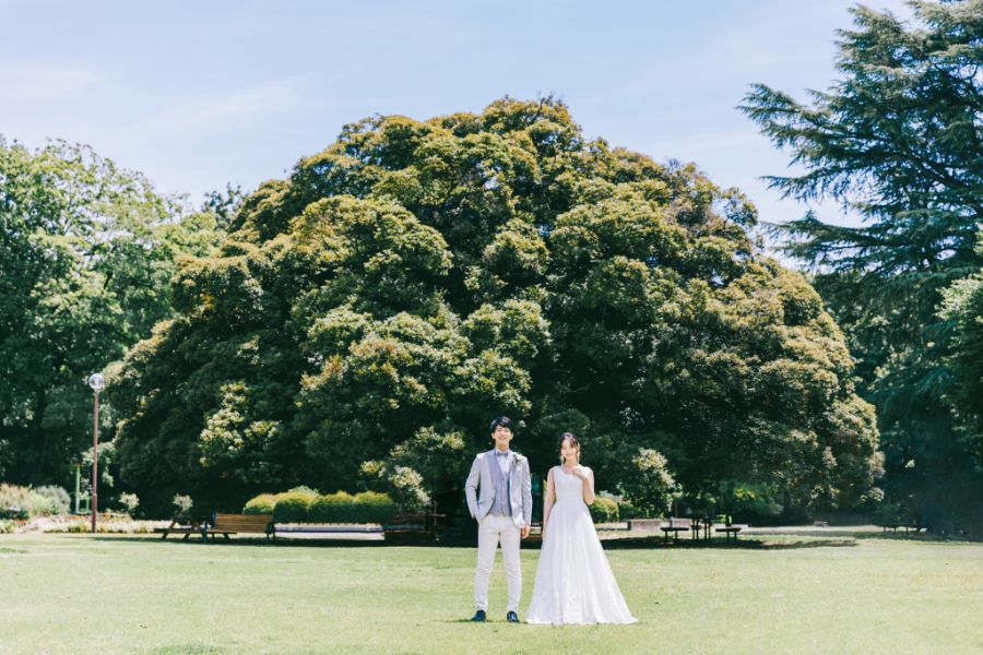 群馬の森でのロケーション結婚写真
