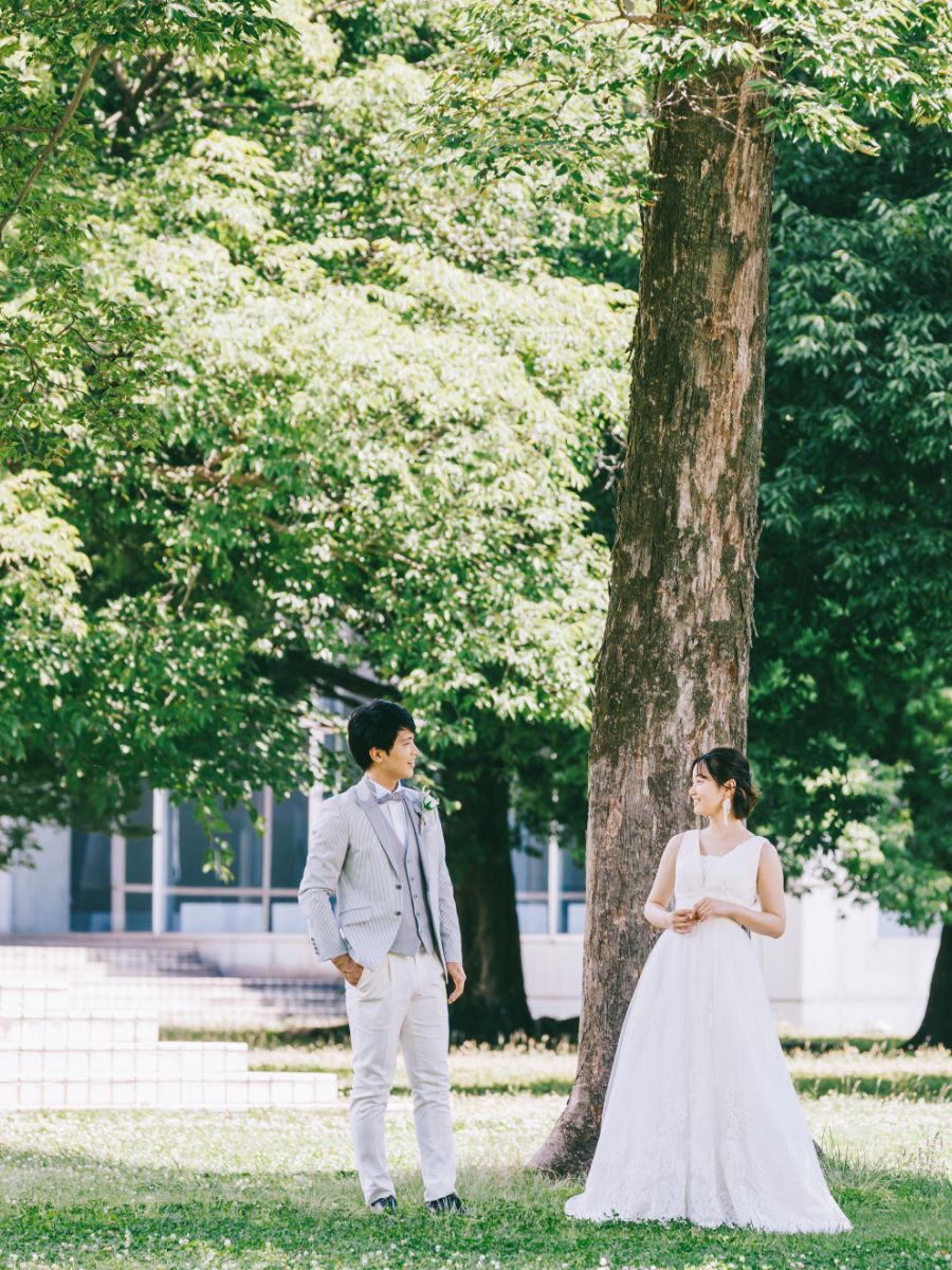 群馬の森でのロケーションウェディング写真