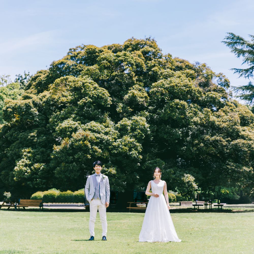 群馬の森でのロケーション結婚写真
