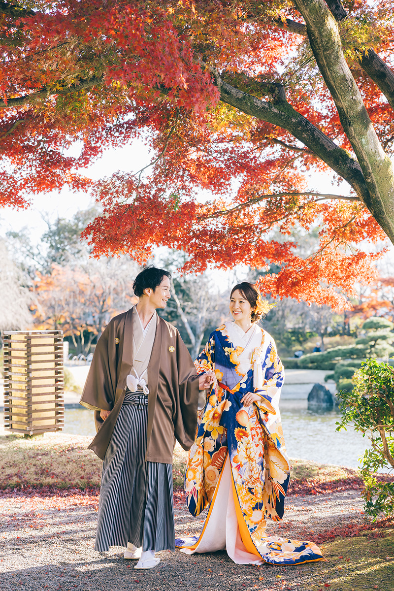 埼玉県越谷市の花田苑でのロケーションフォトウェディング