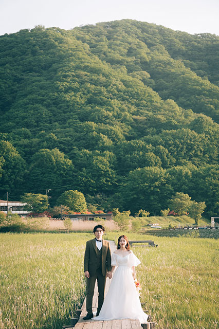 榛名湖でのロケーションフォトウェディング
