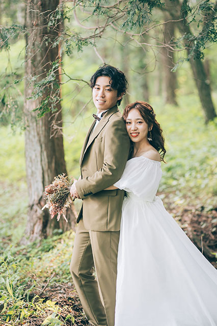 榛名湖での前撮り