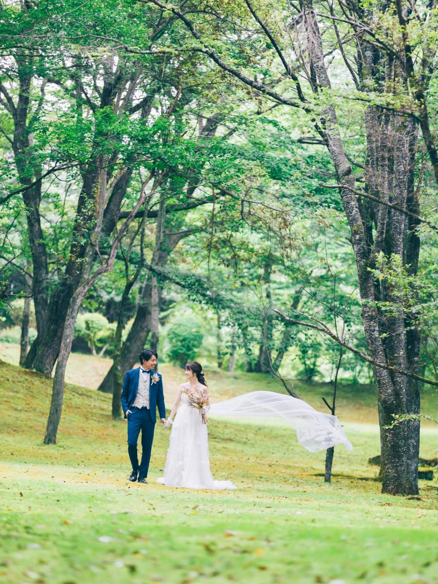 軽井沢でのロケーションウェディング写真