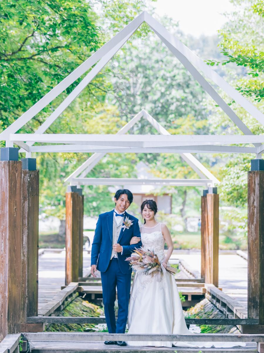 軽井沢でのロケーションフォトウェディング