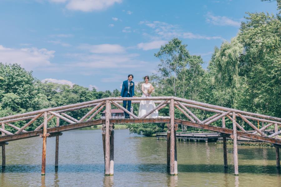軽井沢でのロケーション結婚写真