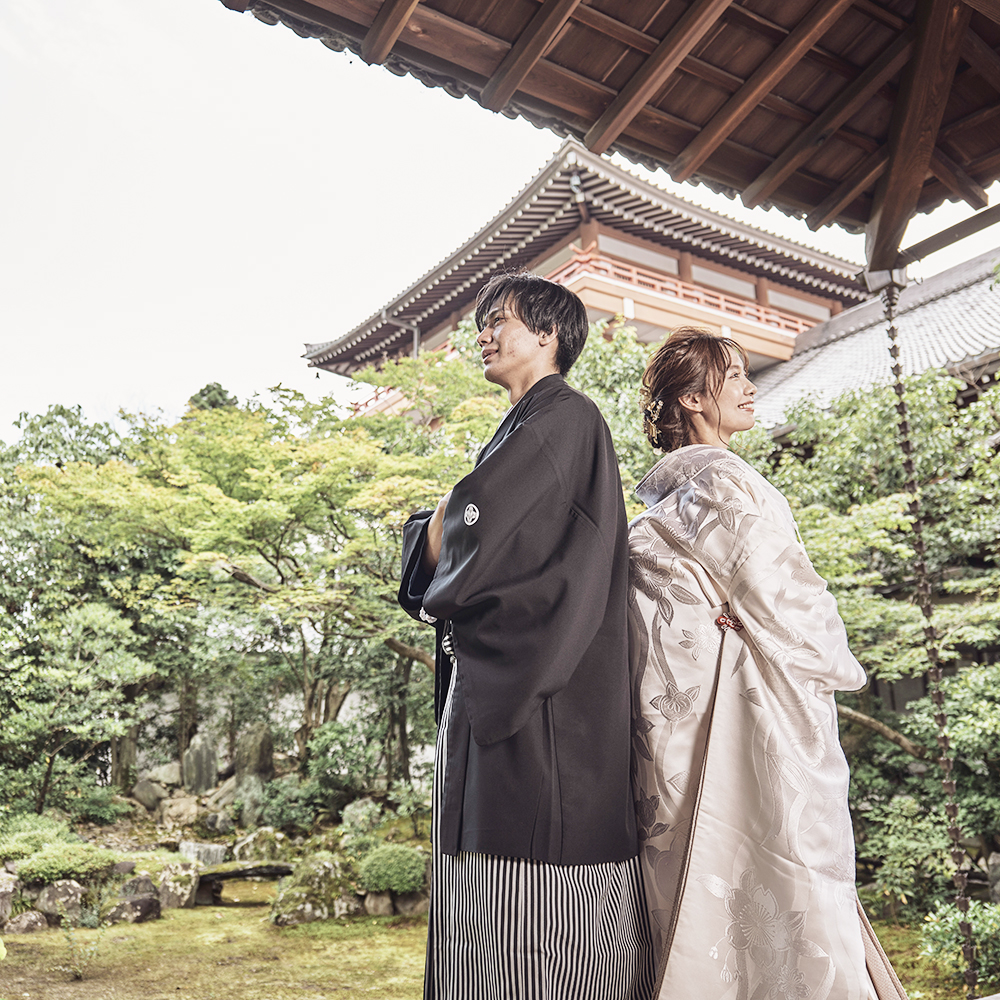 京都でのロケーションフォトウェディング