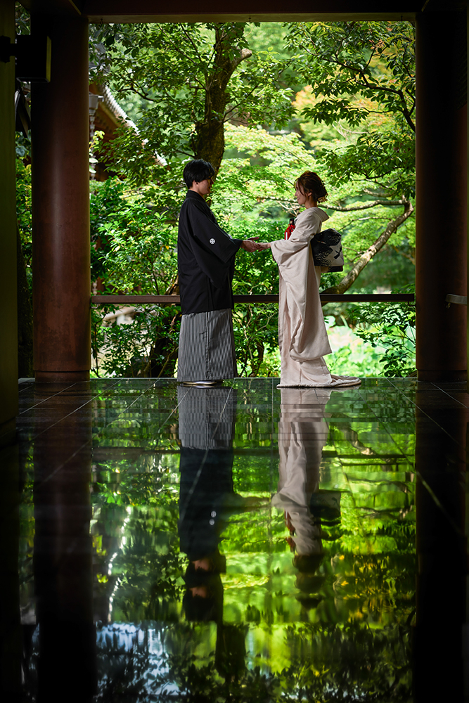 京都でのロケーションフォトウェディング