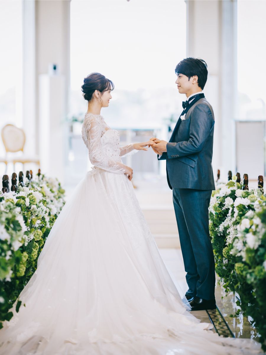 前橋のチャペルでのロケーションウェディング写真