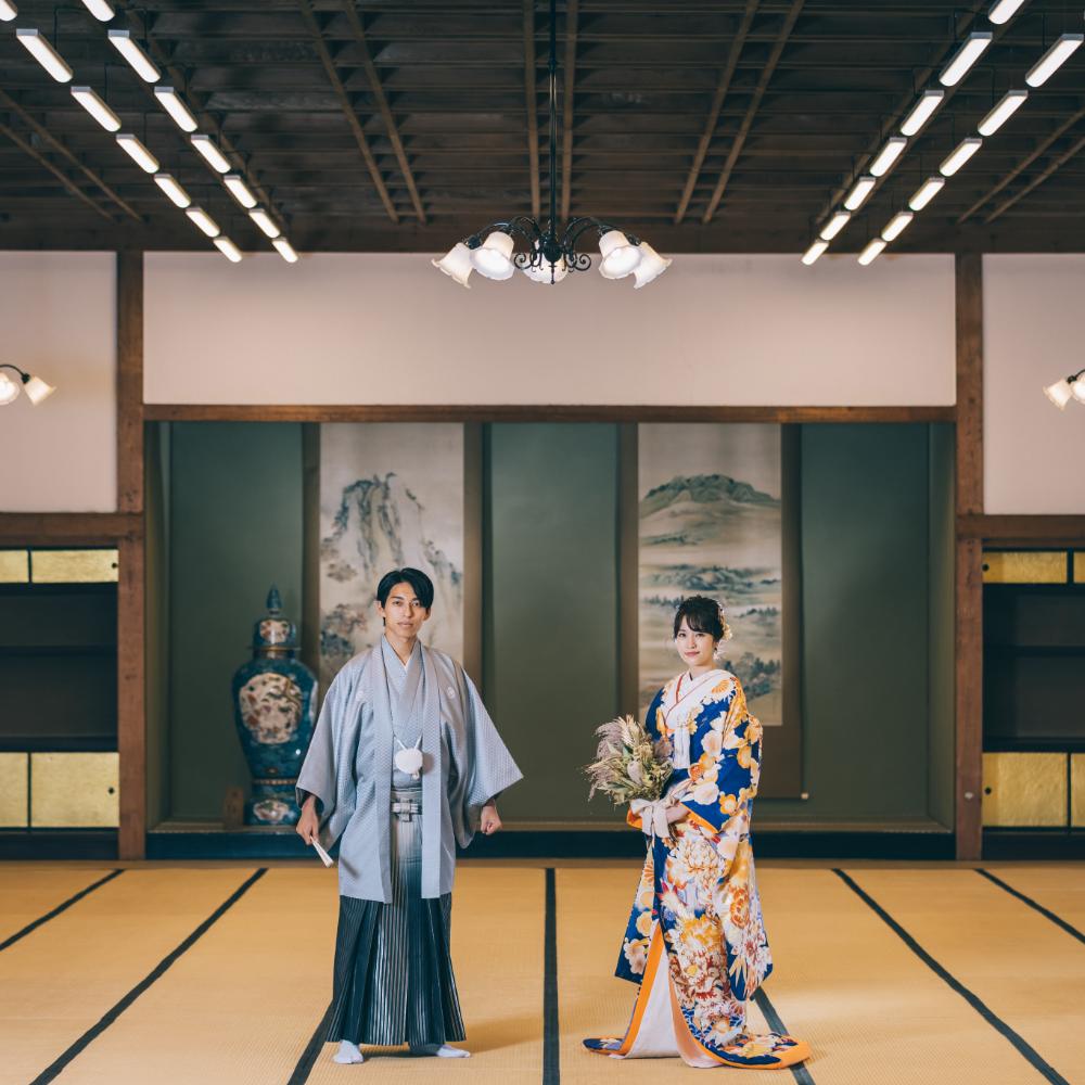 群馬の臨江閣でのロケーション結婚写真