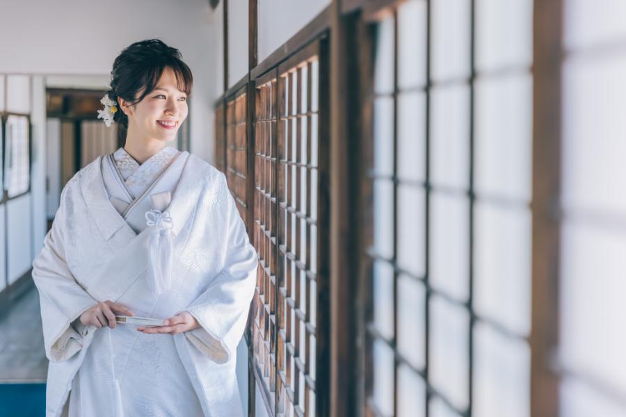 群馬の臨江閣でのロケーション結婚写真