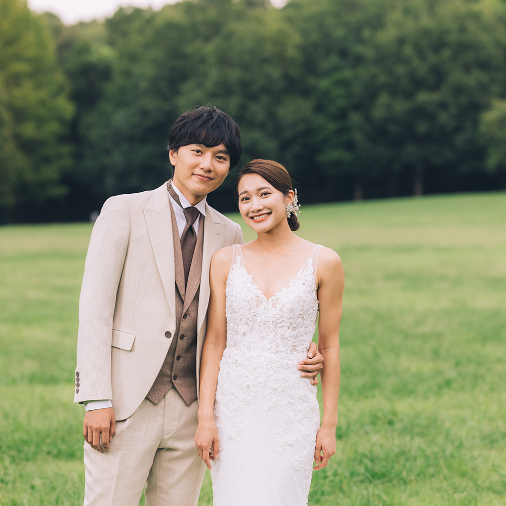 埼玉県草加市のそうか公園でのロケーションフォトウェディング